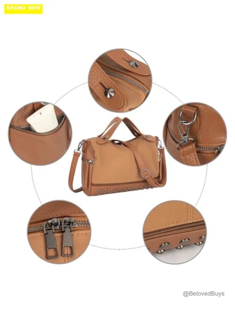 Women's Hobo Handbag Faux Leather Crossbody Purse Top Handle
